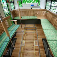 Bus Gururin Interior