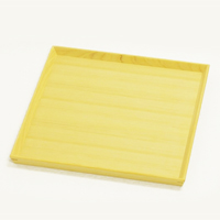 Square Hiba Wood Tray